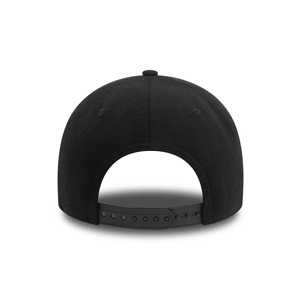 New Era 9FORTY L.A. Dodgers Baseball Cap - MLB Melton Wool - Schwarz-Weiß - Image 4