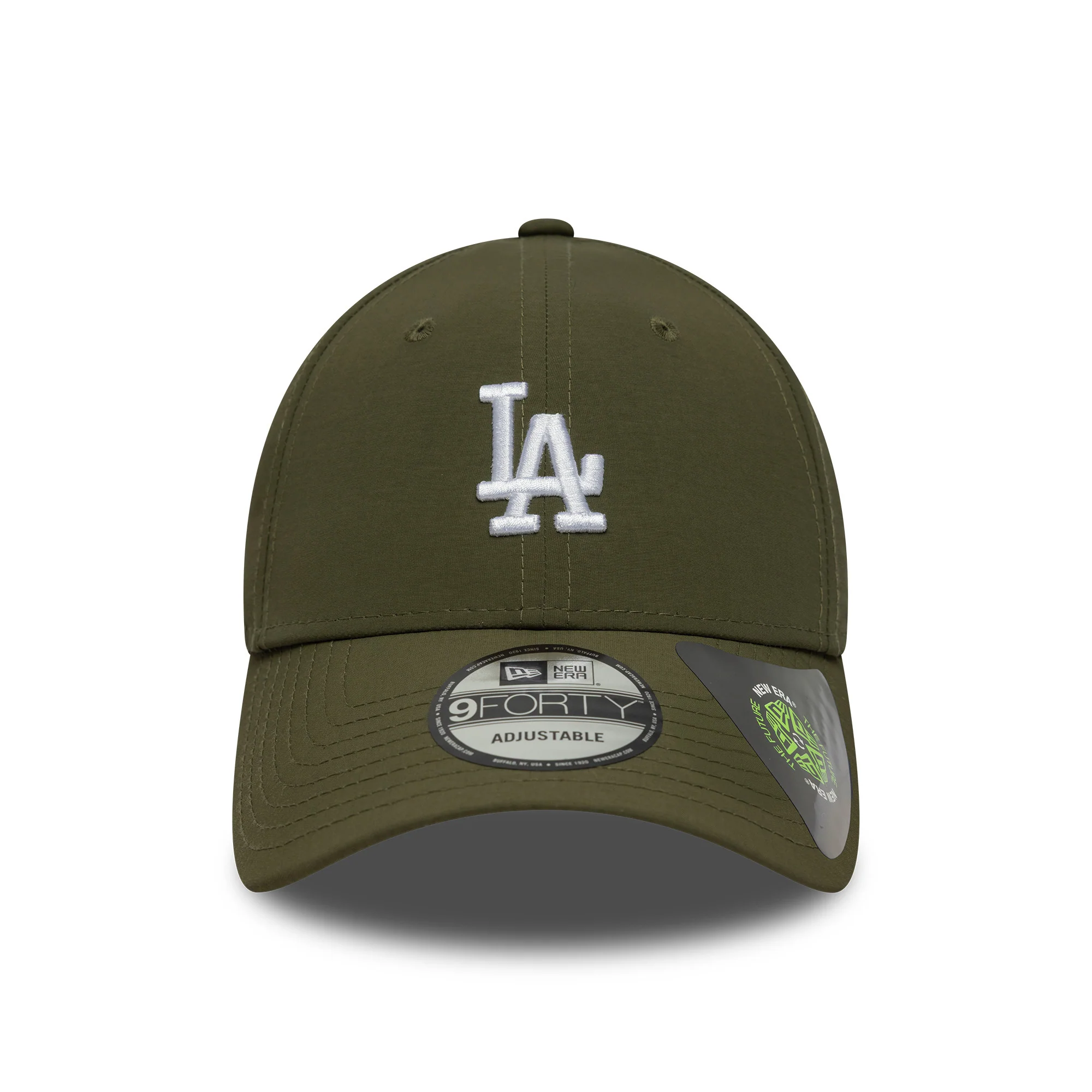 New Era 9FORTY L.A. Dodgers Baseball Cap - MLB Recycled Midi - Olivgrün-Weiß - Image 2