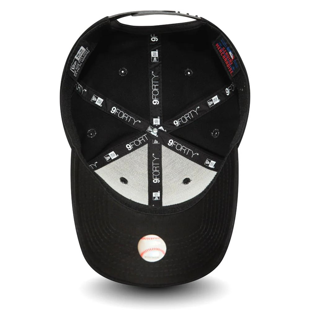 New Era 9FORTY L.A. Dodgers Baseball Cap MLB Stretch Snap - Schwarz auf Schwarz - Image 5