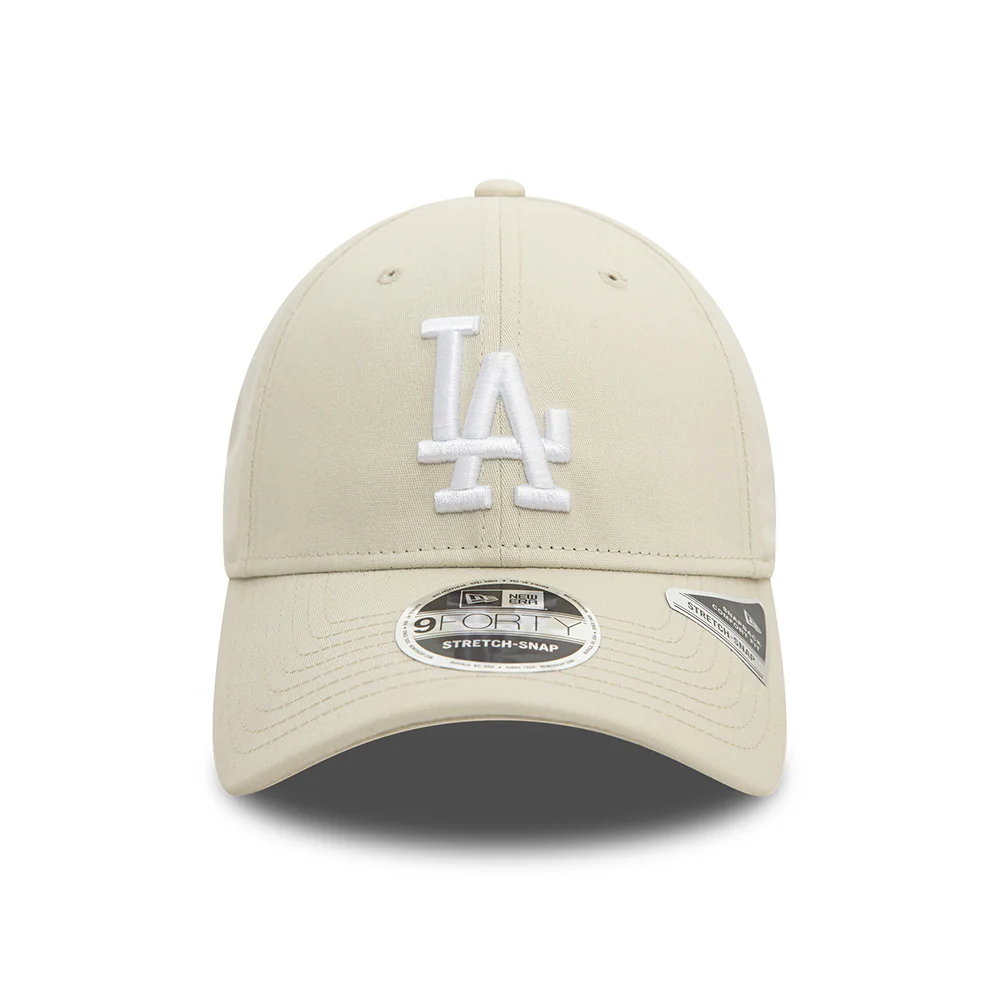 New Era 9FORTY L.A. Dodgers Snapback Cap - MLB Stretch Snap - Steingrau-Weiß - Image 2