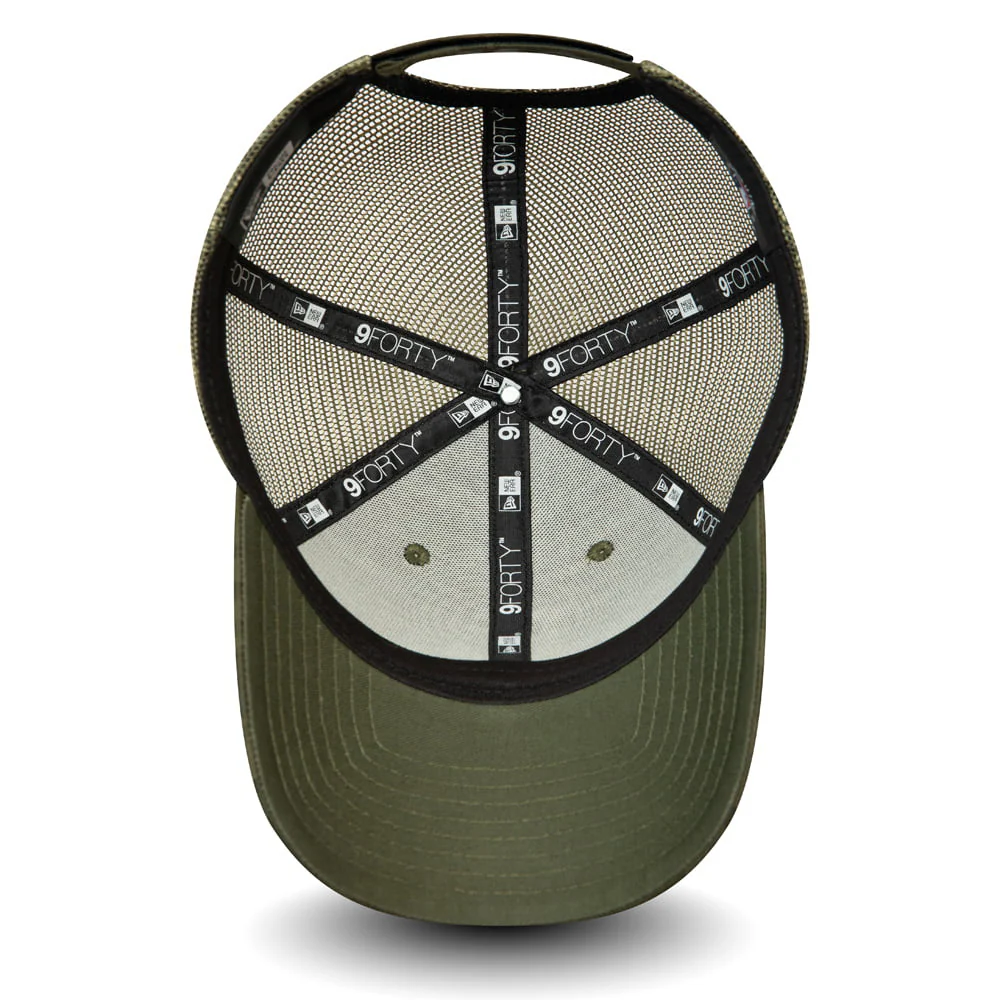 New Era 9FORTY L.A. Dodgers Trucker Cap - MLB Home Field - Olivgrün - Image 3