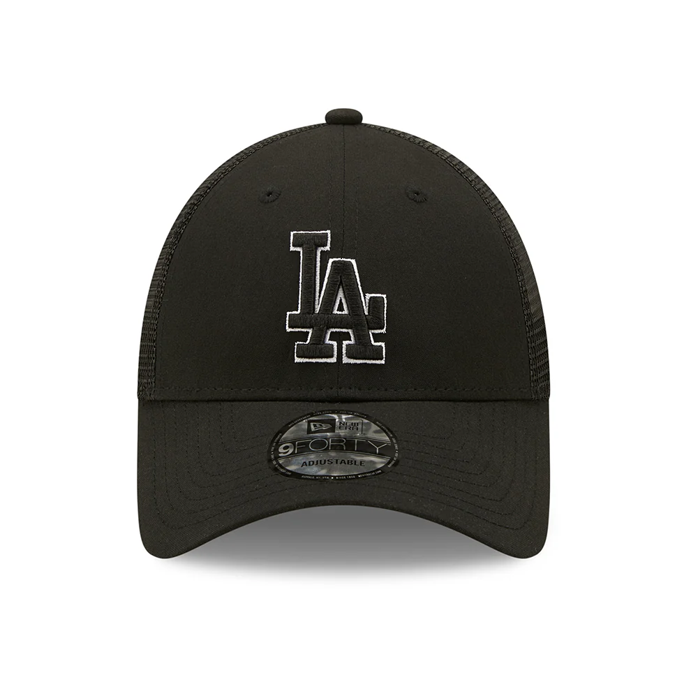 New Era 9FORTY L.A. Dodgers Trucker Cap - MLB Home Field - Schwarz - Image 2