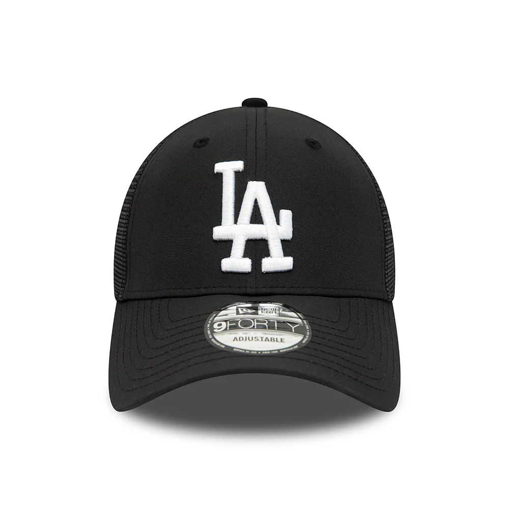 New Era 9FORTY L.A. Dodgers Trucker Cap - MLB Home Field - Schwarz-Weiß - Image 2