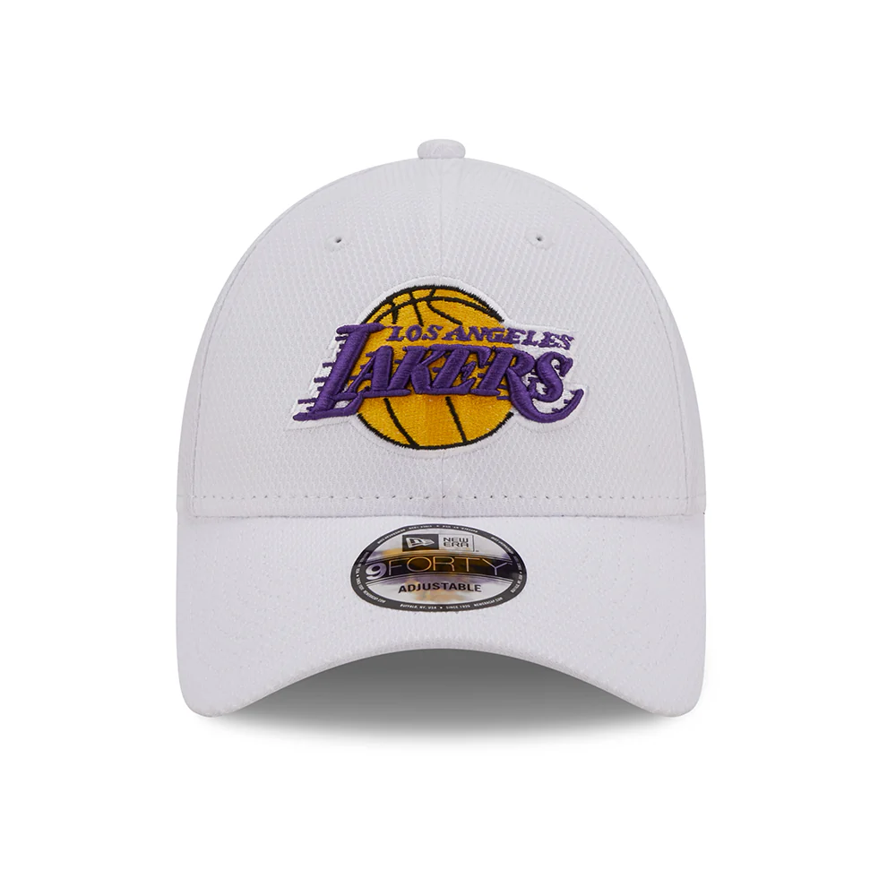 New Era 9FORTY L.A. Lakers Baseball Cap - NBA Diamond Era - Weiß - Image 2