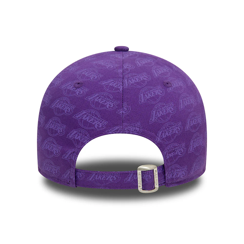 New Era 9FORTY L.A. Lakers Baseball Cap - NBA Monogram - Lila - Image 4