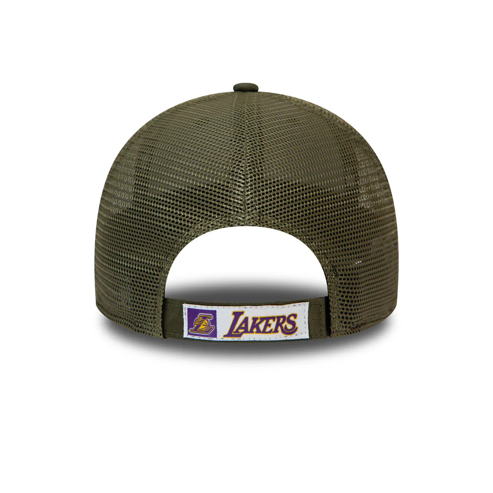 New Era 9FORTY L.A. Lakers Trucker Cap - NBA Home Field - Olivgrün - Image 2