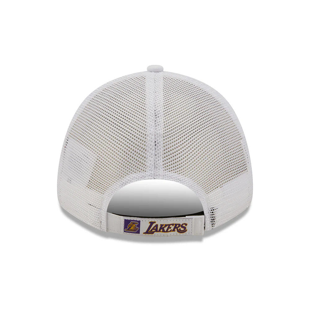New Era 9FORTY L.A. Lakers Trucker Cap - NBA Home Field - Weiß - Image 3