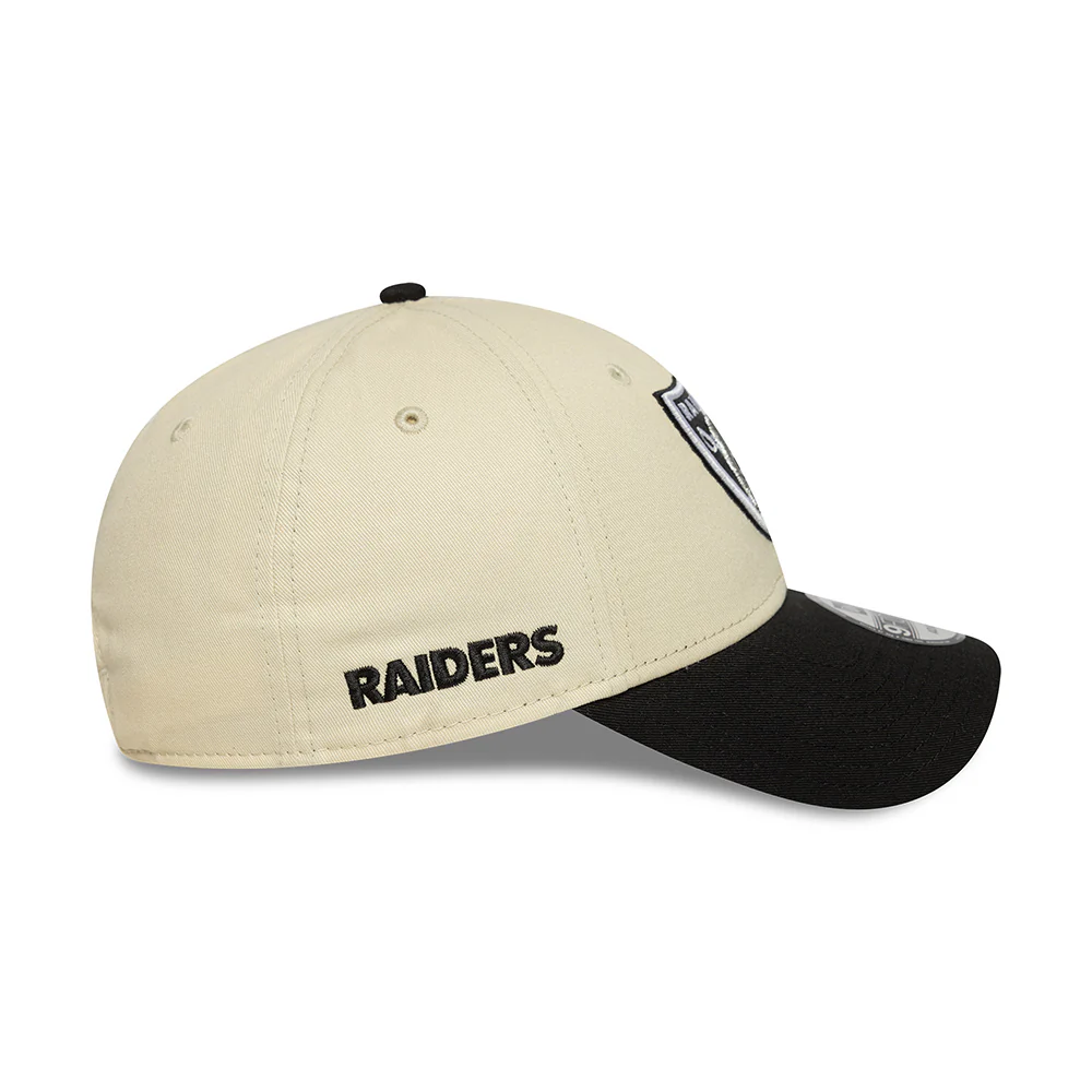 New Era 9FORTY Las Vegas Raiders Baseball Cap - NFL Wordmark - Cremefarben-Schwarz - Image 4
