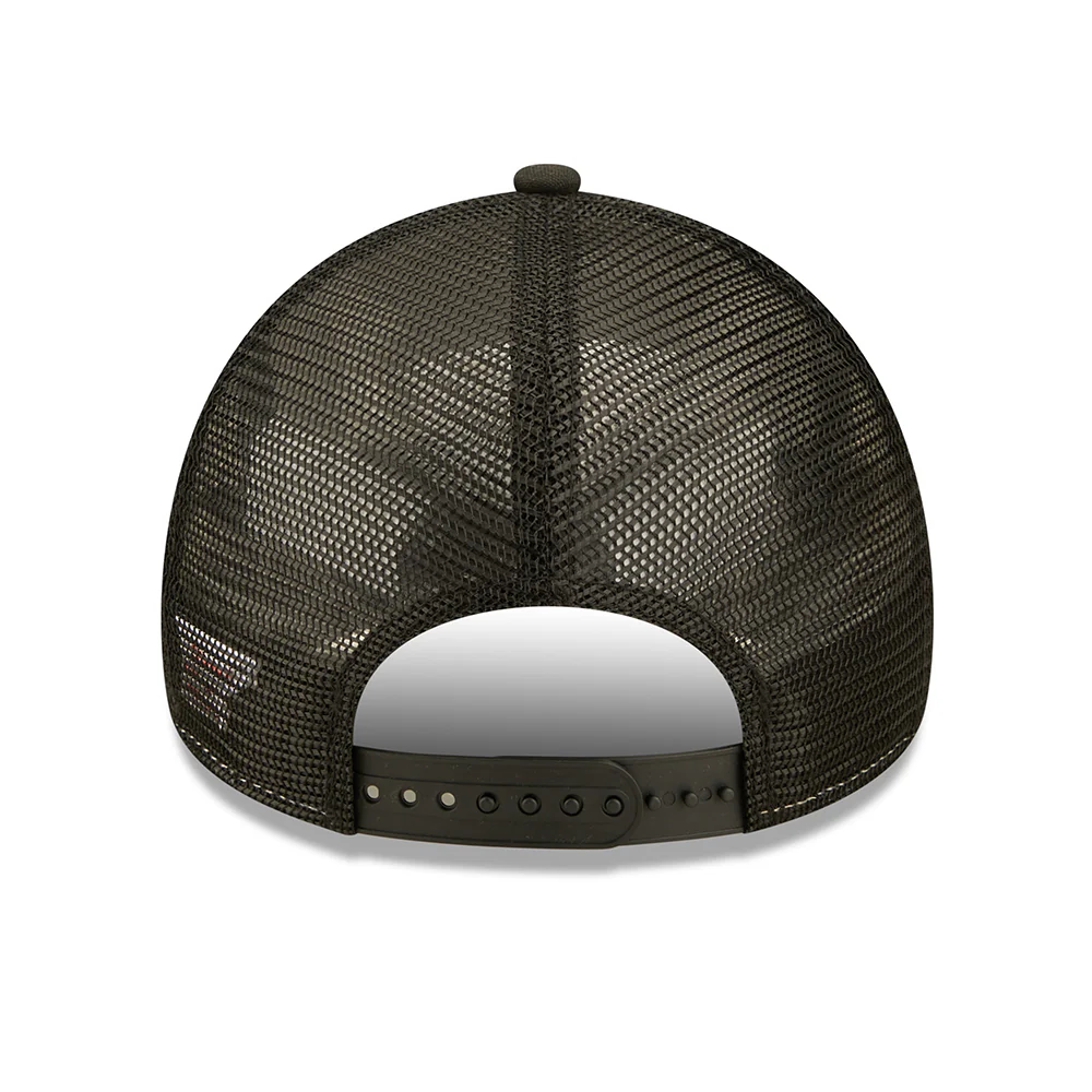 New Era 9FORTY Repreve Los Angeles Trucker Cap - US State Wordmark - Schwarz-Weiß - Image 4