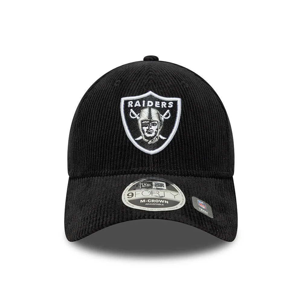 New Era 9FORTY Las Vegas Raiders Baseball Cap - NFL Cord - Schwarz - Image 2