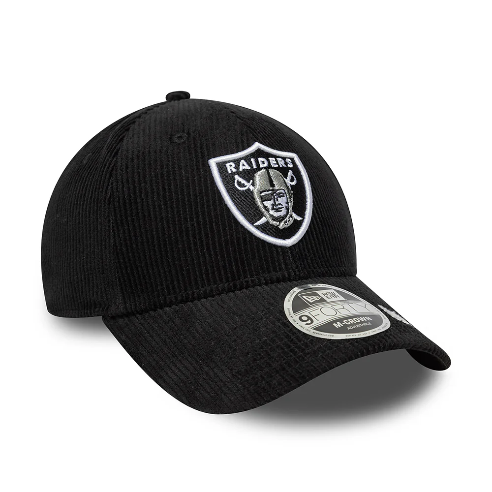 New Era 9FORTY Las Vegas Raiders Baseball Cap - NFL Cord - Schwarz - Image 3