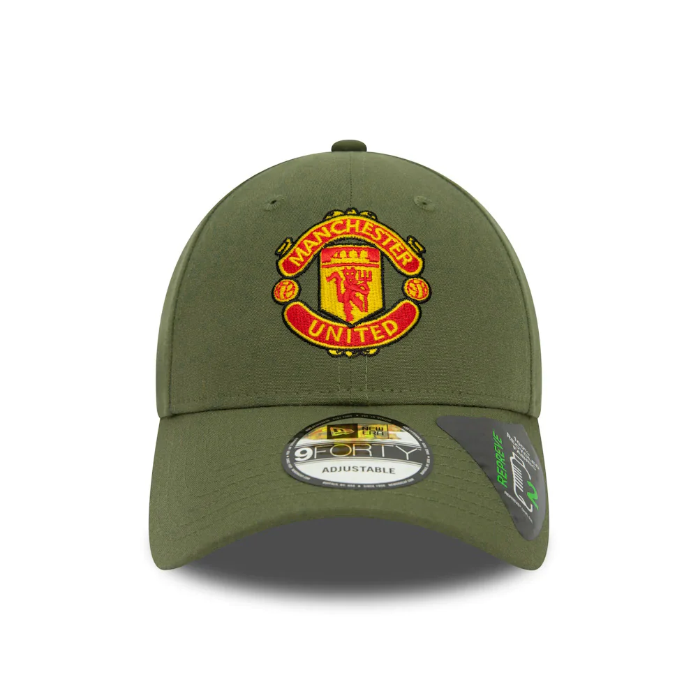 New Era 9FORTY Manchester United FC Baseball Cap - Repreve Seasonal Pop - Olivgrün - Image 2