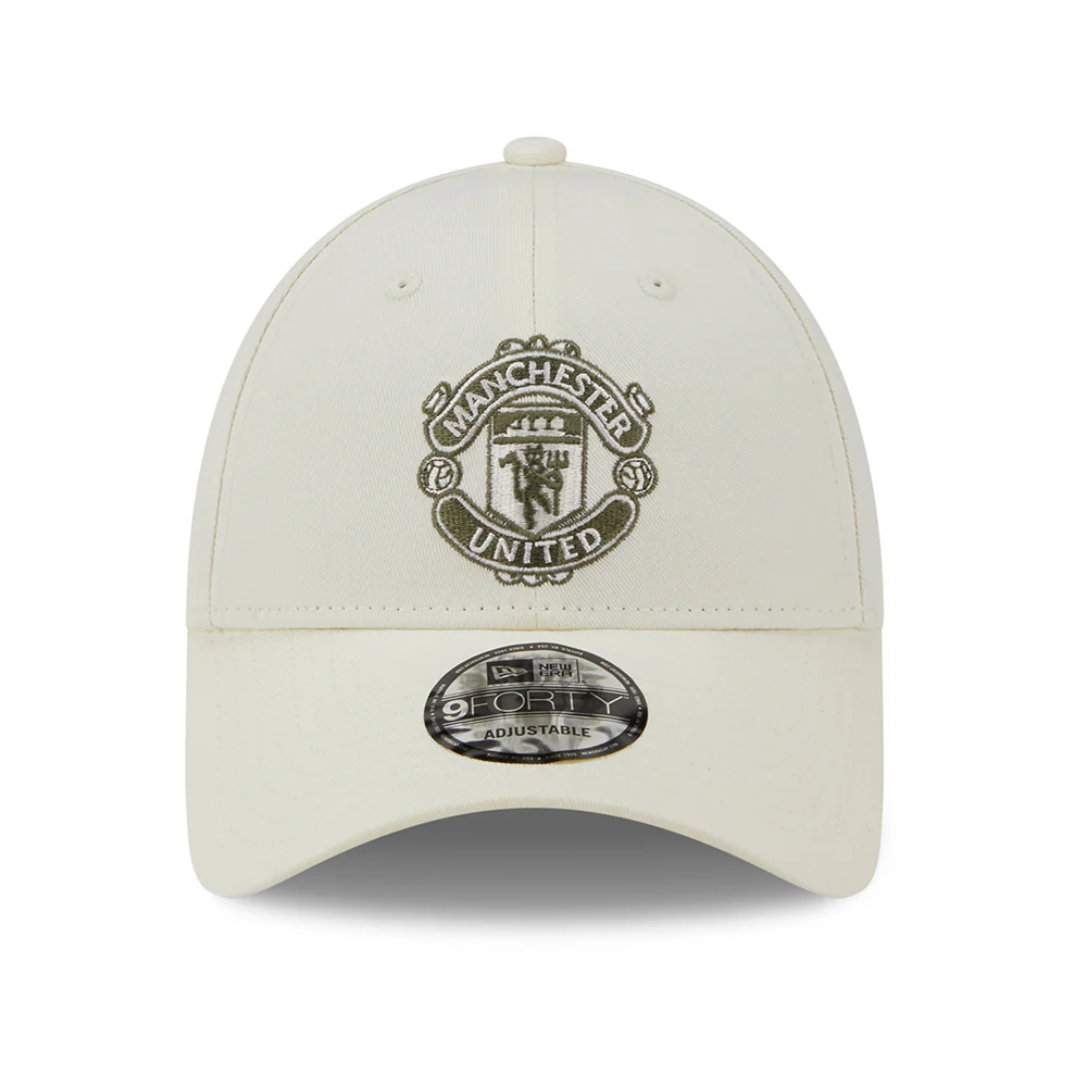 New Era 9FORTY Manchester United FC Baseball Cap - Seasonal - Cremeweiß-Olivgrün - Image 2