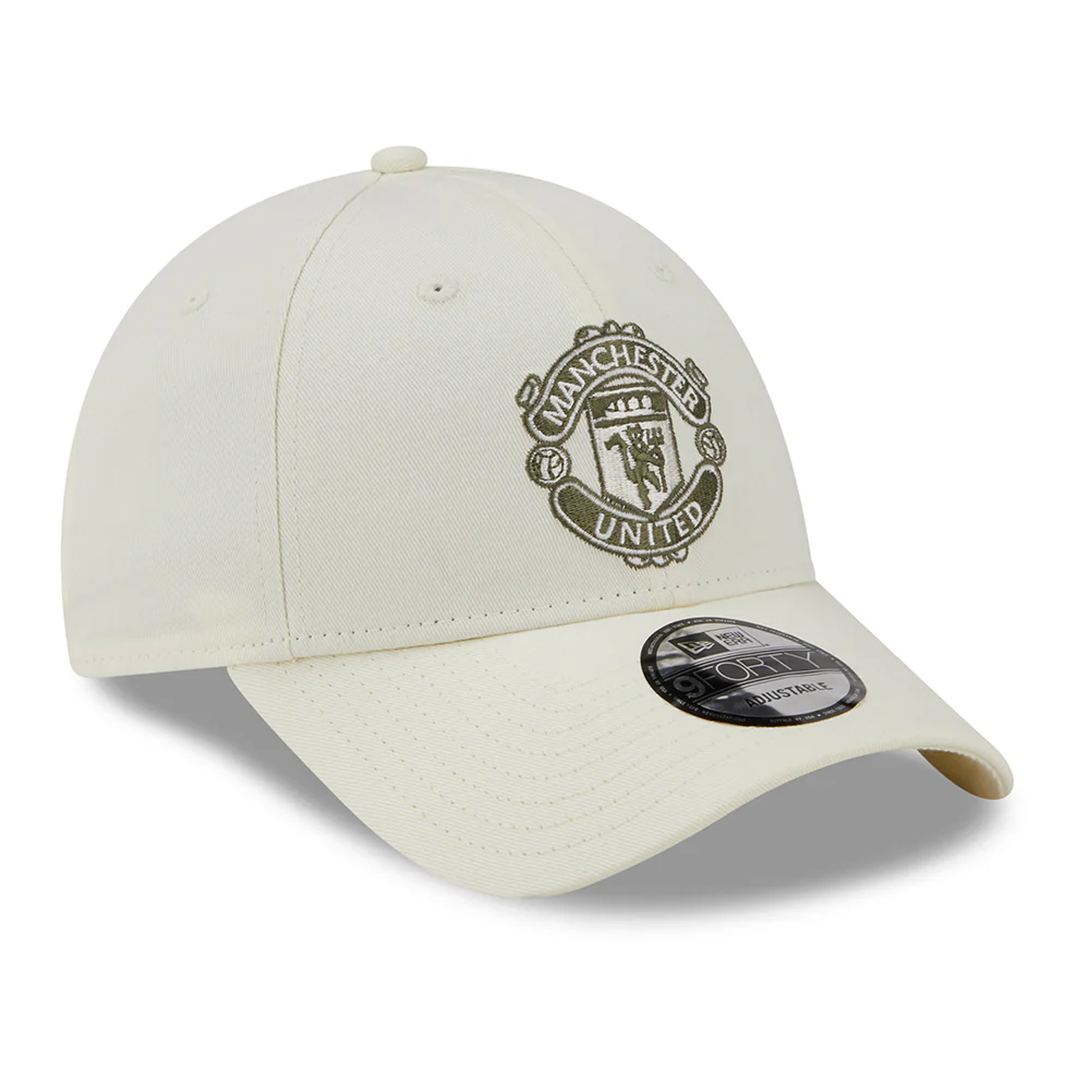 New Era 9FORTY Manchester United FC Baseball Cap - Seasonal - Cremeweiß-Olivgrün - Image 3