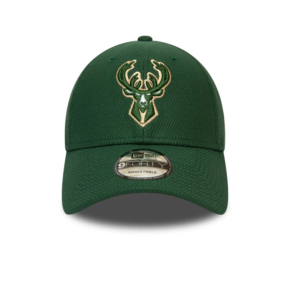 New Era 9FORTY Milwaukee Bucks Baseball Cap NBA Diamond Era Essential - Grün - Image 2