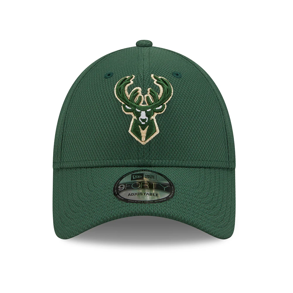 New Era 9FORTY Milwaukee Bucks Baseball Cap - NBA Diamond Era - Grün - Image 2