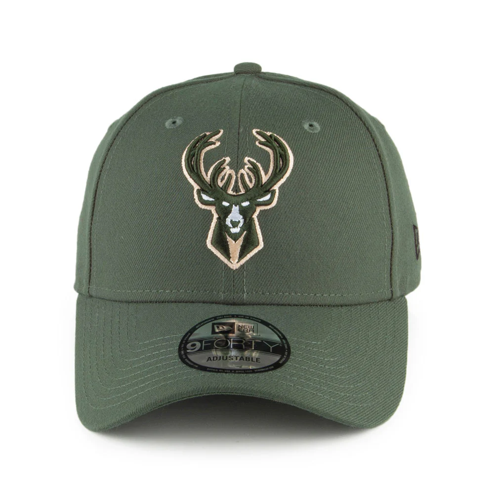New Era 9FORTY Milwaukee Bucks Baseball Cap - NBA The League - Dunkelgrün - Image 2