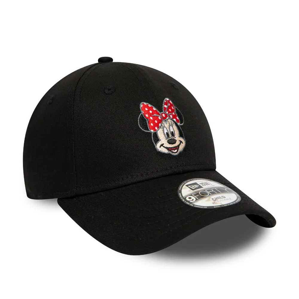 New Era 9FORTY Minnie Mouse Baseball Cap Disney Character Face - Schwarz - Image 3