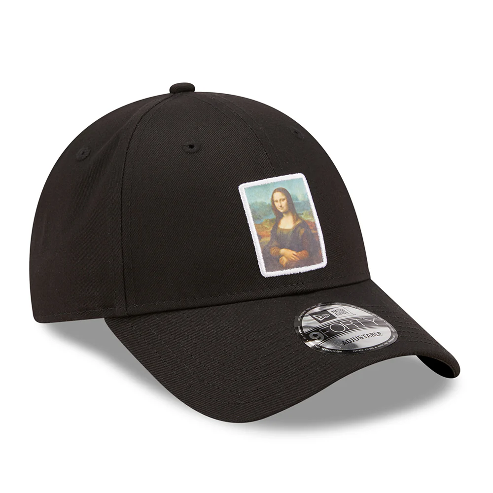 New Era 9FORTY Mona Lisa Baseball Cap - Le Louvre Patch - Schwarz - Image 3