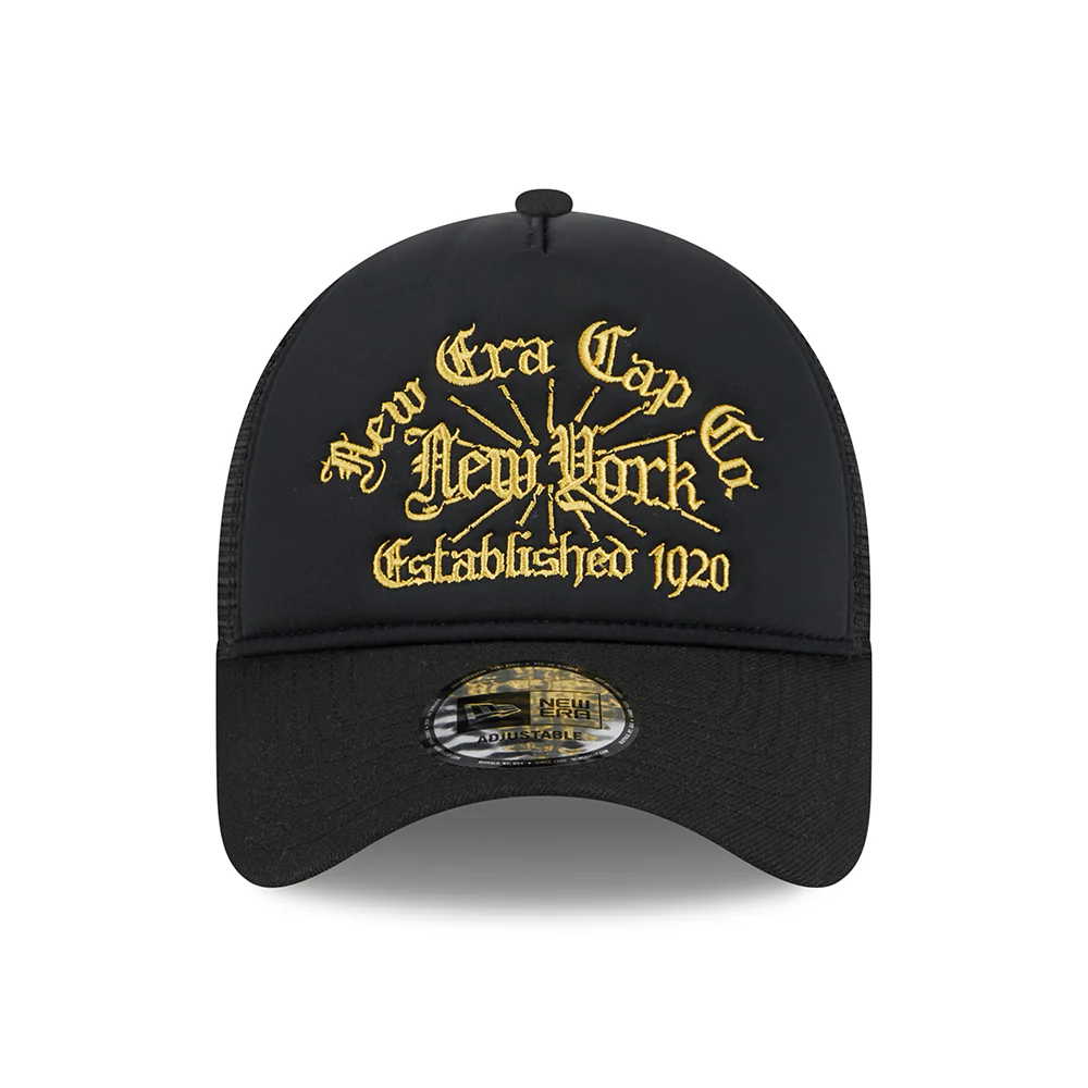 New Era 9FORTY NE A-Frame Trucker Cap - Schwarz - Image 2