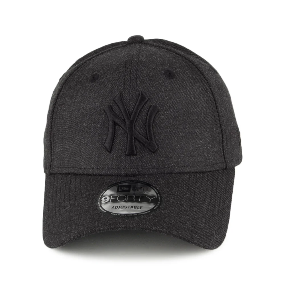 New Era 9FORTY New York Yankees Baseball Cap - Heather Essential - Schwarz Meliert - Image 2