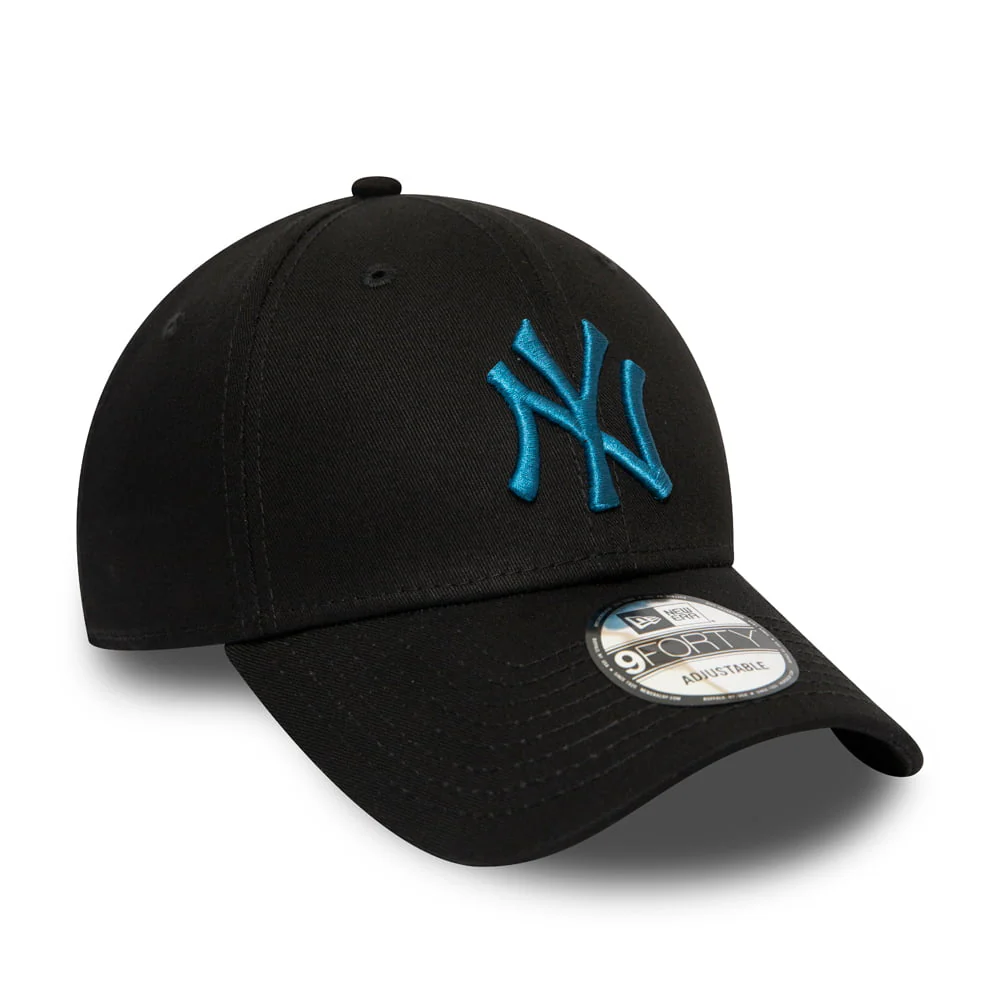 New Era 9FORTY New York Yankees Baseball Cap - League Essential - Schwarz-Petrol - Image 3