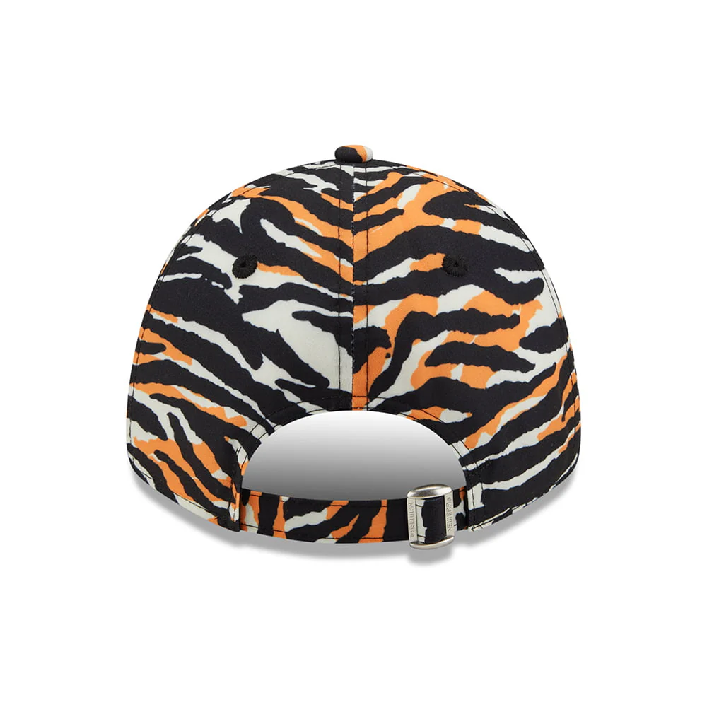 New Era 9FORTY New York Yankees Baseball Cap - MLB AOP Camo Print - Steingrau-Orange - Image 3