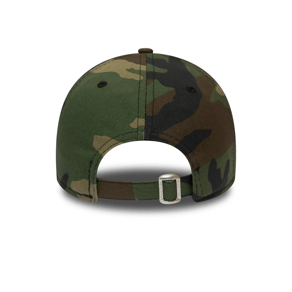 New Era 9FORTY New York Yankees Baseball Cap MLB Camo Essential - Tarnfarben-Orange - Image 4