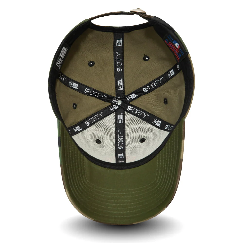 New Era 9FORTY New York Yankees Baseball Cap MLB Camo Essential - Tarnfarben-Orange - Image 5