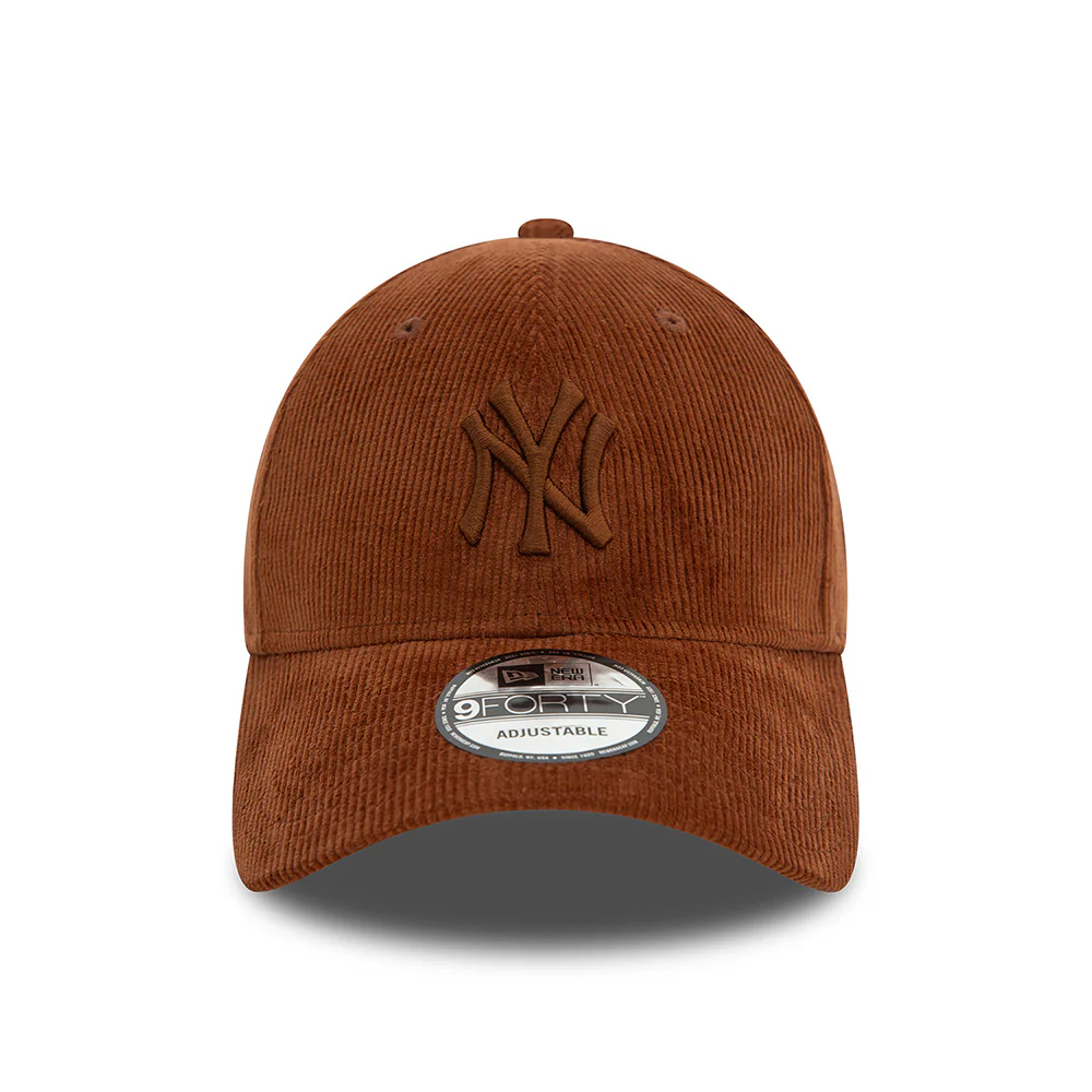 New Era 9FORTY New York Yankees Baseball Cap - MLB Cord - Rostrot - Image 2