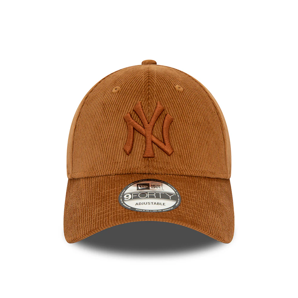 New Era 9FORTY New York Yankees Baseball Cap - MLB Cord - Toffee - Image 2