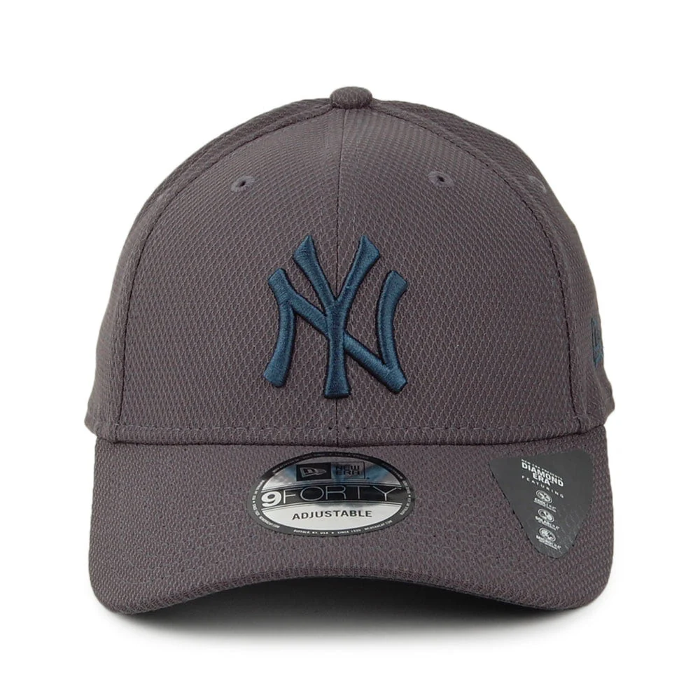 New Era 9FORTY New York Yankees Baseball Cap - MLB Diamond Era Essential - Graphitgrau - Image 2