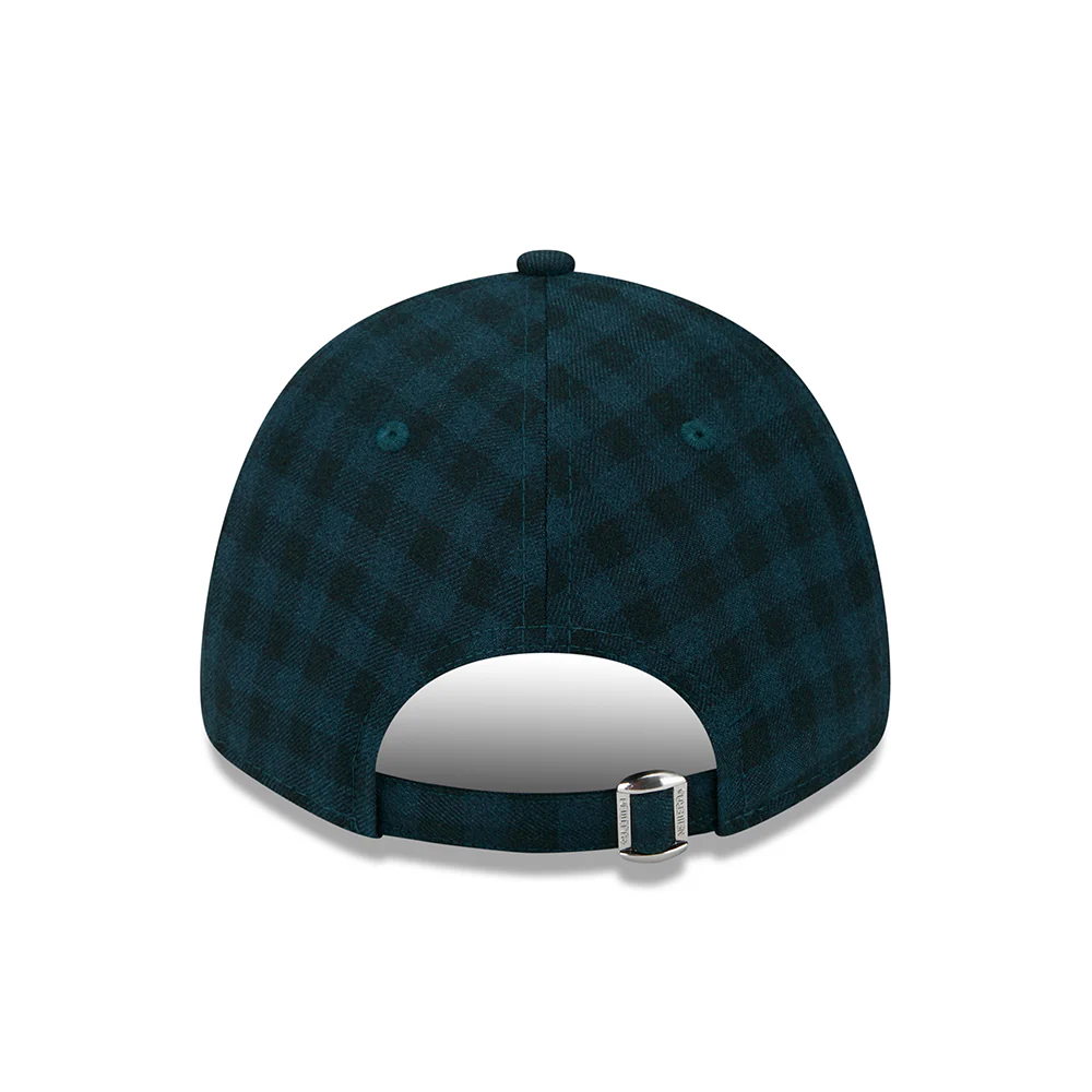 New Era 9FORTY New York Yankees Baseball Cap - MLB Flannel - Dunkelgrün-Weiß - Image 4