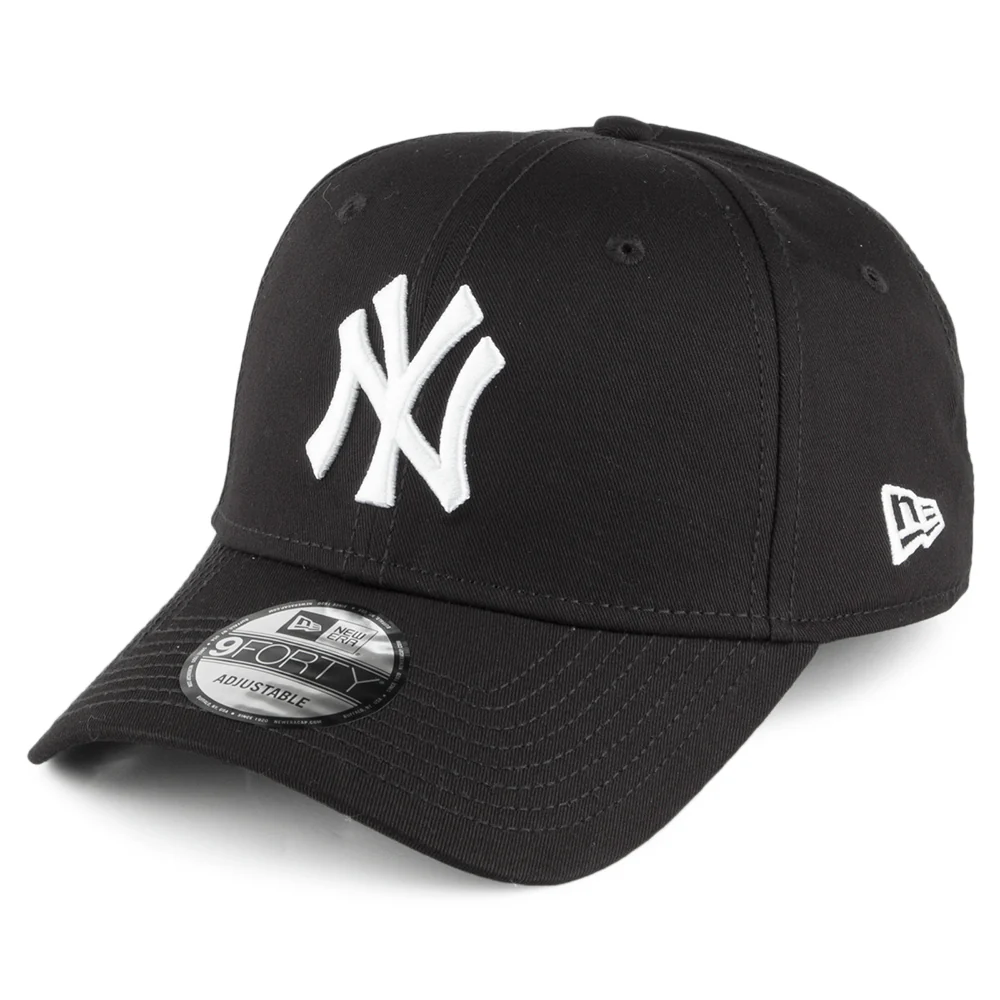 New Era 9FORTY New York Yankees Baseball Cap - MLB League Basic - Schwarz