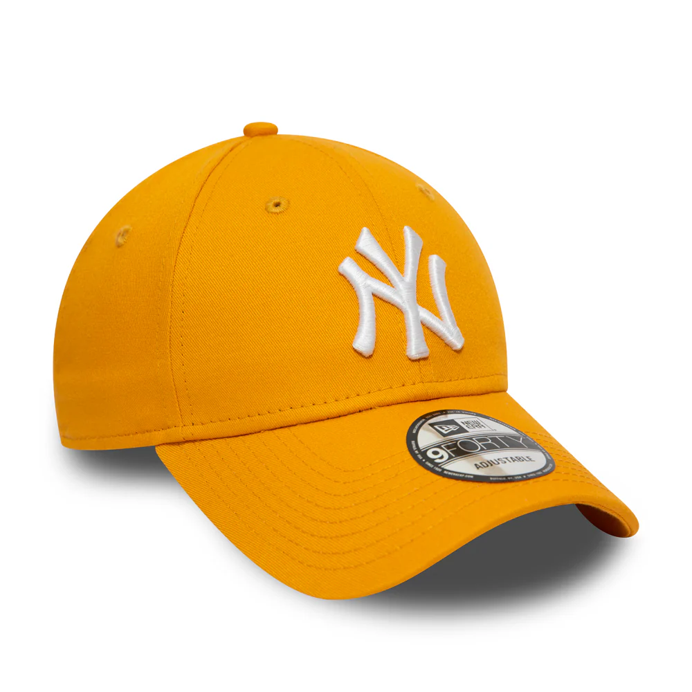 New Era 9FORTY II New York Yankees Baseball Cap - MLB League Essential - Gelb-Weiß - Image 3