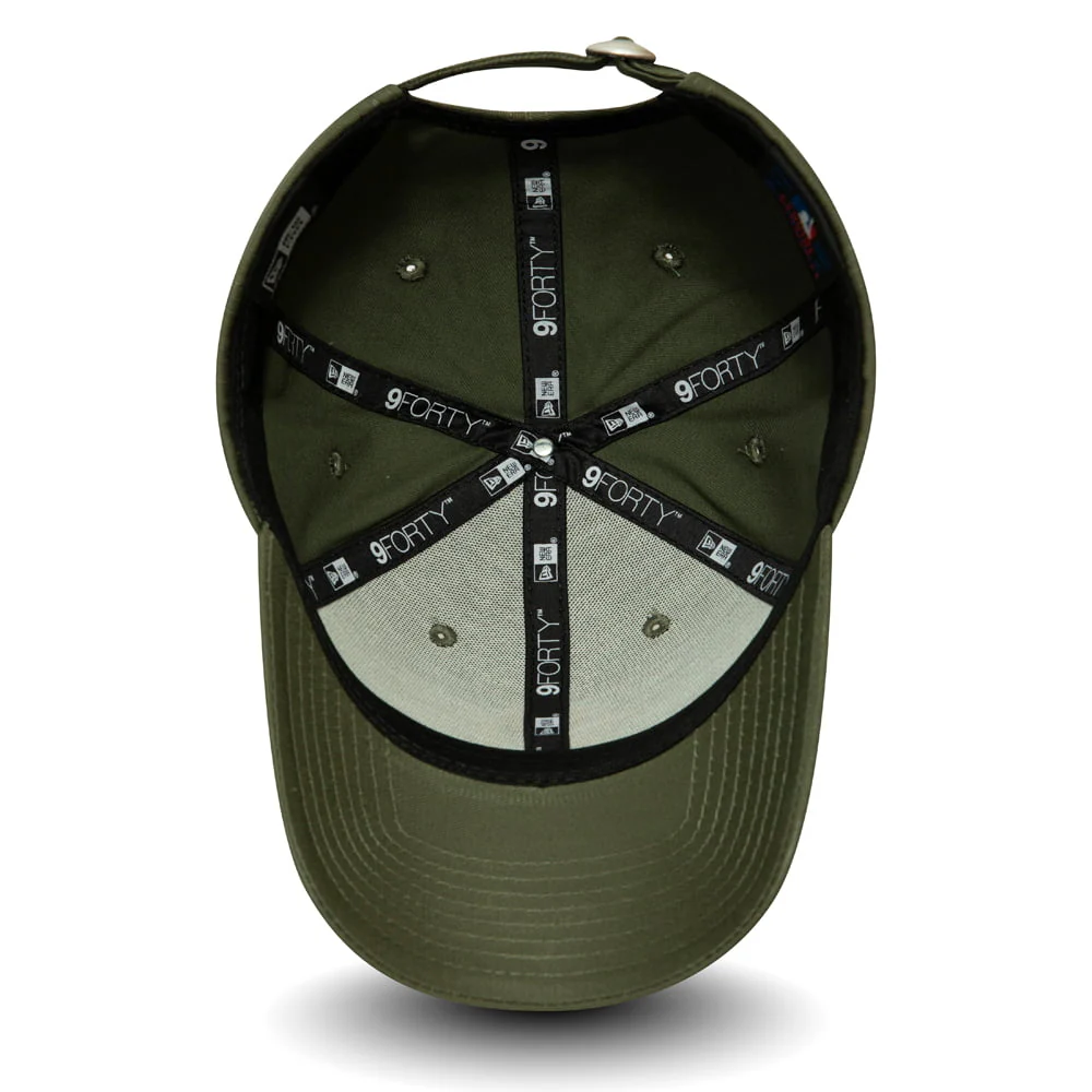 New Era 9FORTY II New York Yankees Baseball Cap - MLB League Essential - Olivgrün-Gelb - Image 5