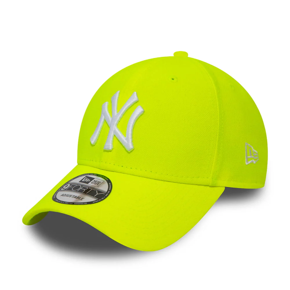 New Era 9FORTY New York Yankees Baseball Cap MLB League Essential Neon Pack - Neongelb