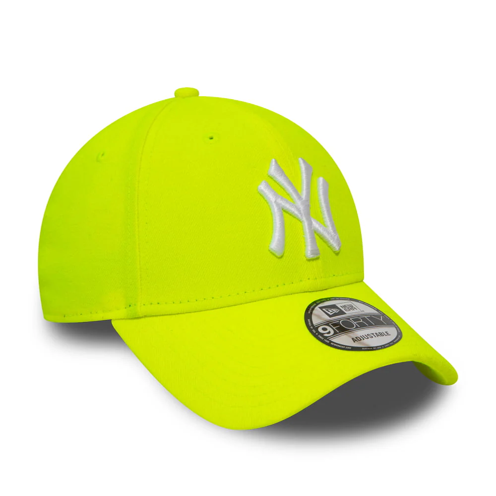 New Era 9FORTY New York Yankees Baseball Cap MLB League Essential Neon Pack - Neongelb - Image 3