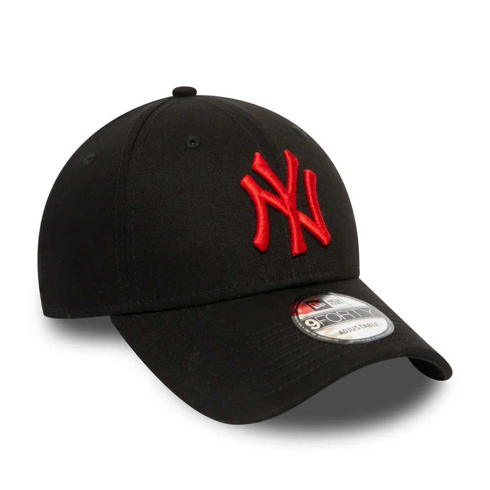New Era 9FORTY New York Yankees Baseball Cap MLB League Essential - Schwarz-Rot - Image 3