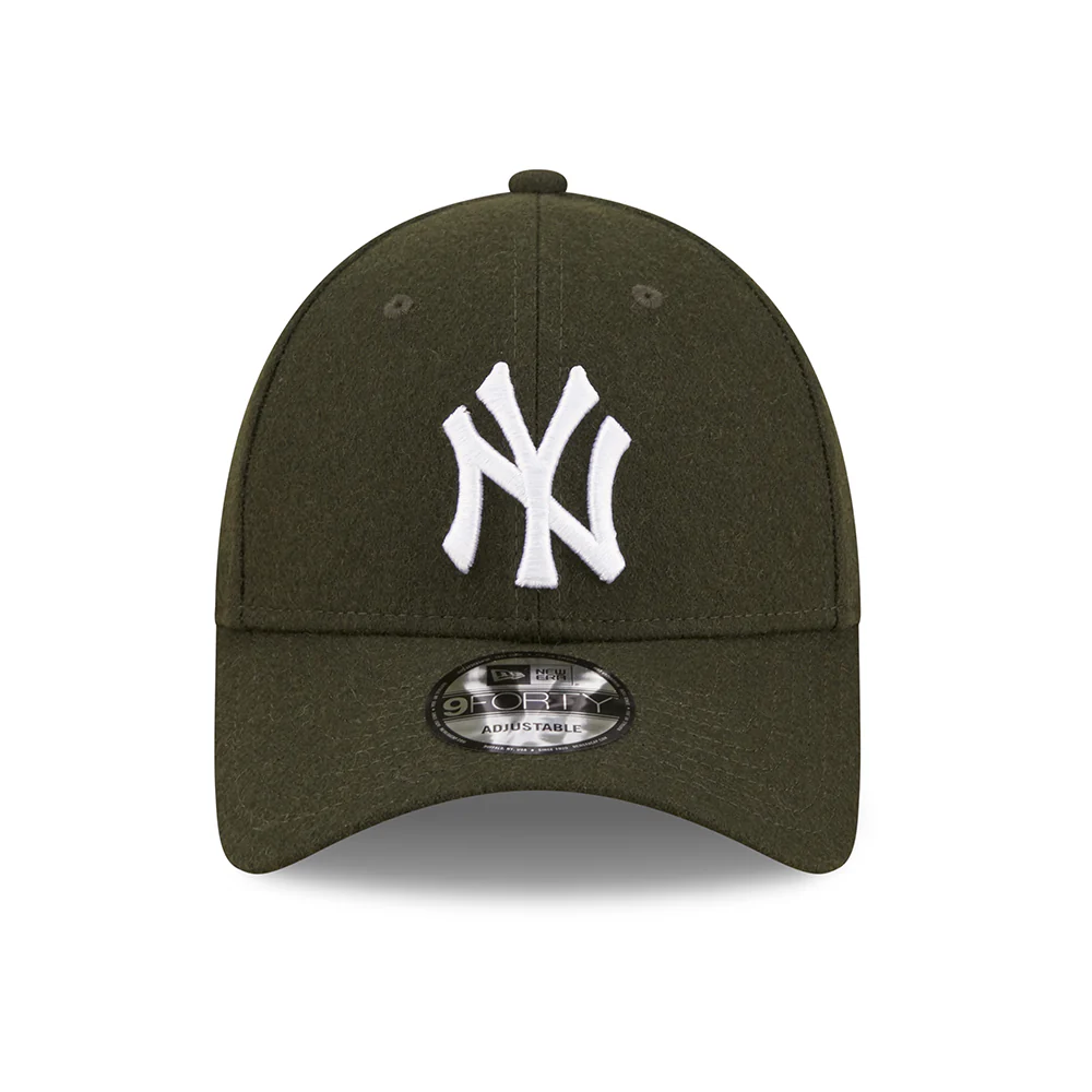 New Era 9FORTY New York Yankees Baseball Cap - MLB Melton The League - Dunkelgrün-Weiß - Image 2