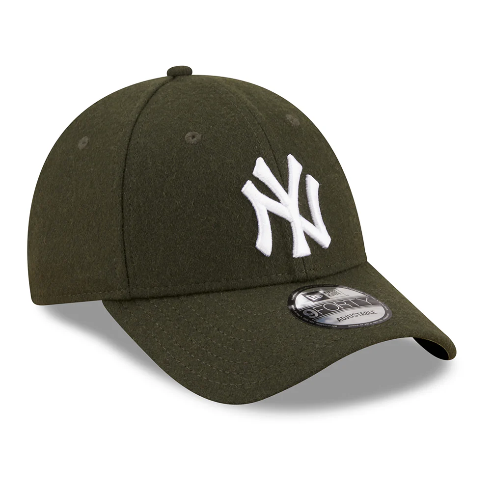 New Era 9FORTY New York Yankees Baseball Cap - MLB Melton The League - Dunkelgrün-Weiß - Image 3
