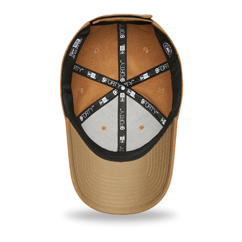 New Era 9FORTY New York Yankees Baseball Cap - MLB Melton The League - Weizen-Weiß - Image 5