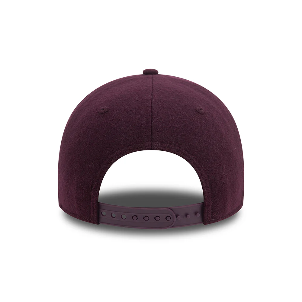 New Era 9FORTY New York Yankees Baseball Cap - MLB Melton Wool - Lila-Weiß - Image 4