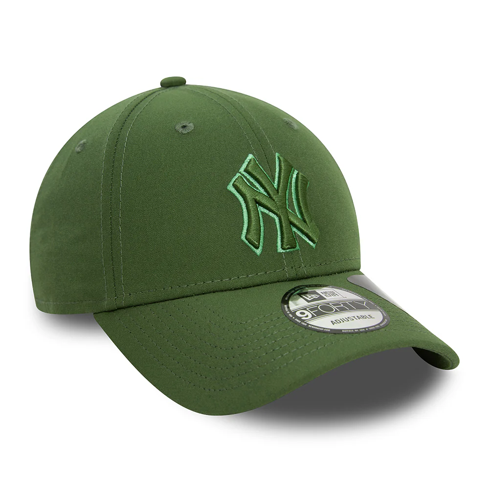 New Era 9FORTY New York Yankees Baseball Cap - MLB Repreve Outline - Olivgrün - Image 3
