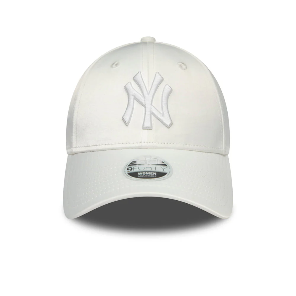 New Era 9FORTY New York Yankees Baseball Cap MLB Satin - Weiß - Image 2