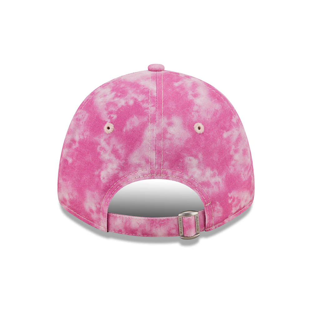 New Era 9FORTY New York Yankees Baseball Cap MLB Tie Dye - Pink-Weiß - Image 3