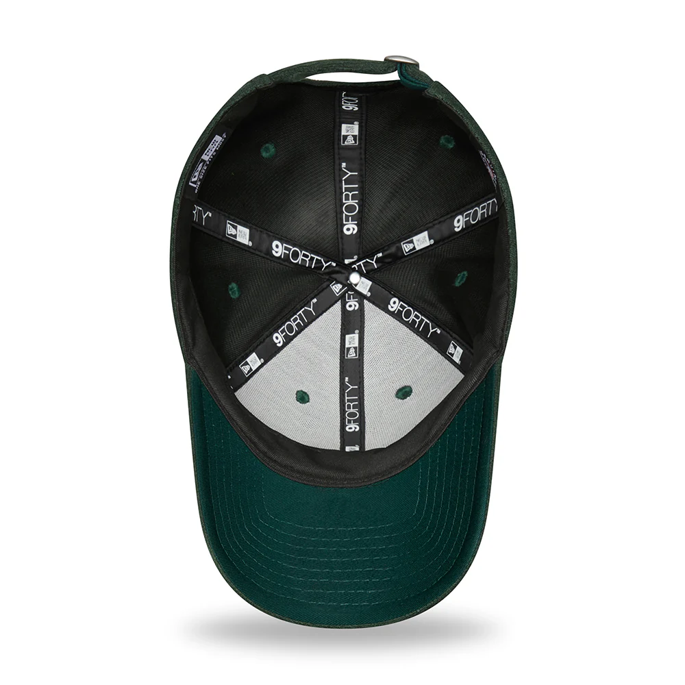 New Era 9FORTY New York Yankees Baseball Cap - MLB Towelling - Dunkelgrün - Image 5
