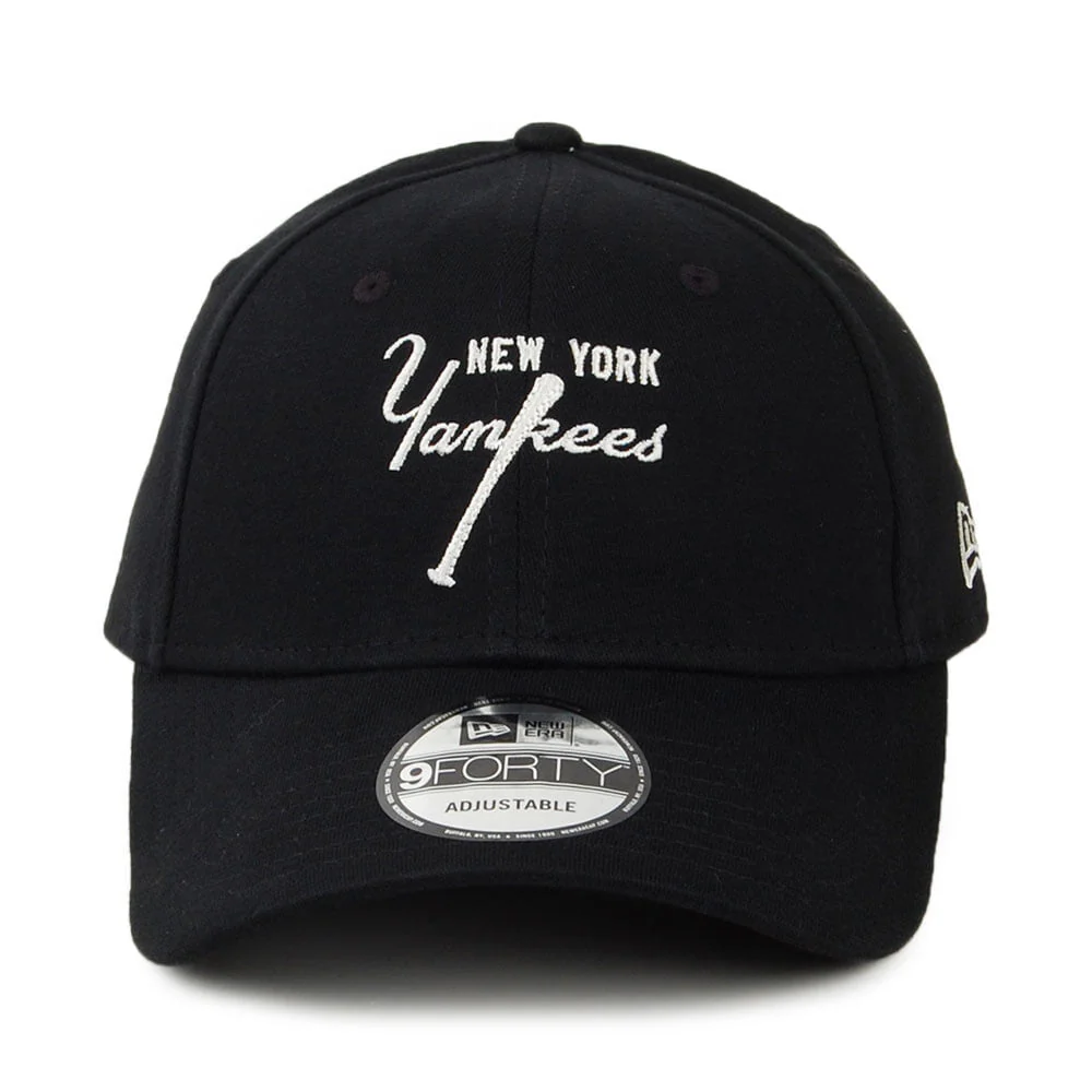 New Era 9FORTY New York Yankees Baseball Cap - Vintage MLB - Schwarz - Image 2