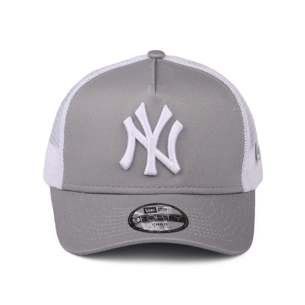 New Era Kinder 9FORTY A-Frame New York Yankees Trucker Cap - MLB Essential - Graphitgrau-Weiß - Image 2