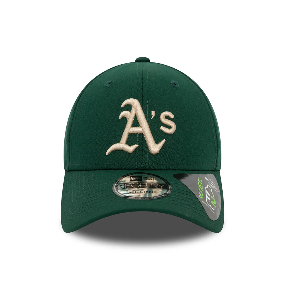 New Era 9FORTY Oakland Athletics Baseball Cap - MLB Repreve - Dunkelgrün-Steingrau - Image 2